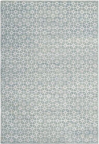 Safavieh Ikat Indoor Hand Tufted Rectangle Area Rug, Ikat Collection, IKT221, in Charcoal / Blue, 122 X 183 cm for Living Room, Bedroom or Any Indoor Space