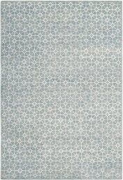 Safavieh Ikat Indoor Hand Tufted Rectangle Area Rug, Ikat Collection, IKT221, in Charcoal / Blue, 122 X 183 cm for Living Room, Bedroom or Any Indoor Space