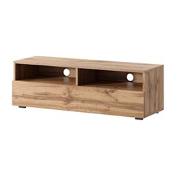 Selsey REDNAW - Modern TV Stand/TV Cabinet with a Drawer / 100 cm/Wotan Oak