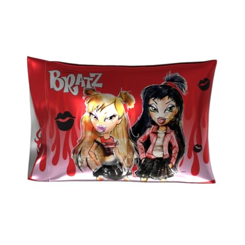 Franco Collectibles Bratz Beauty Silky Satin Standard Pillowcase Cover 20x30 for Hair and Skin, (Official Licensed Product)