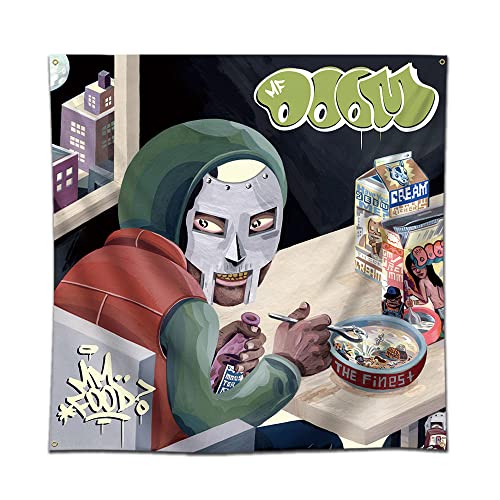 eksent Doom Mm...Food Art Music Album Wall Hanging Tapestry Flag Banner 4X4Ft