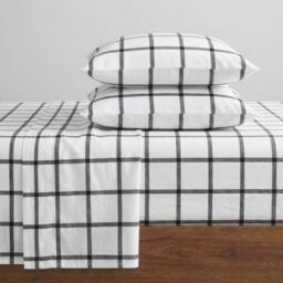 Eddie Bauer - Twin Sheets, Cotton Flannel Bedding Set, Brushed for Extra Softness, Cozy Home Decor (Bunkhouse Plaid, Twin)