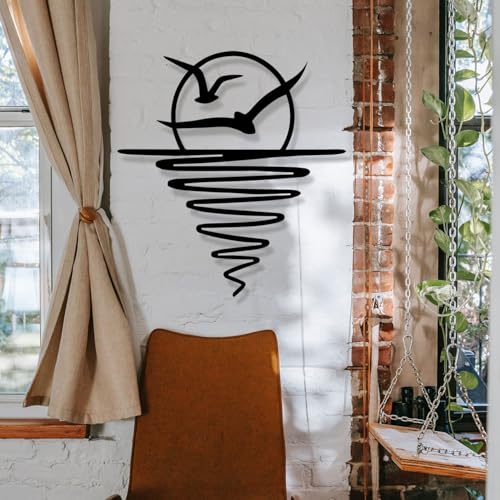 Stylish Black Decorative Metal Wall Accessory, 51 x 54.5 cm, 100% Metal, 1.2 mm Thickness, Perfect for Modern Home Decor & Unique Wall Art
