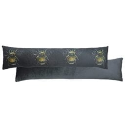 Evans Lichfield Gold Bee Draught Excluder, Dark Grey, 86 x 18 cm