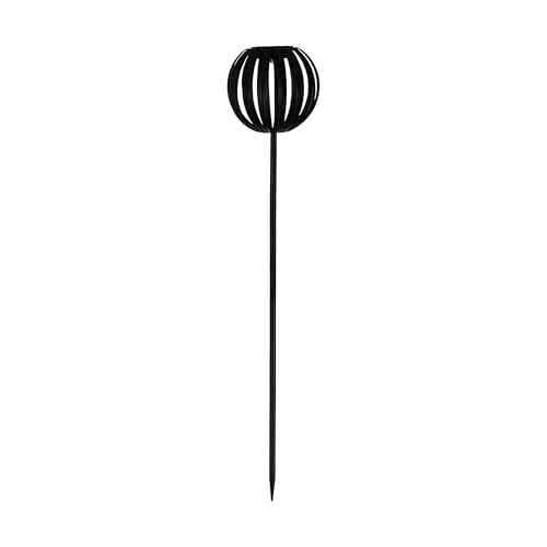 Eglo Solar Torch Z_Solar, Garden lamp Ball with Ground Spike, Outdoor LED Lighting, Metal in Black Gold, Warm White, IP44