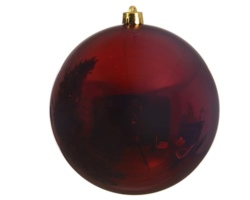 Decorist Bauble XXL Dark Red Matt, Shatterproof - Christmas Bauble XXL - 140 mm