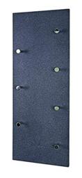 HAKU Wardrobe Chrome, Granite Finish, MDF, Metal - Dim.: W 80 cm X H 30 cm X D 6 cm, Style: Modern