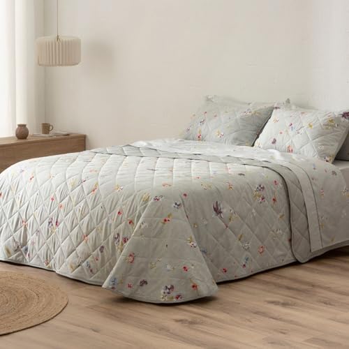Burrito Blanco - Boutí Bedspreads - 105 cm Bed Design 629 - Grey Color (105 x 190/200 cm.)