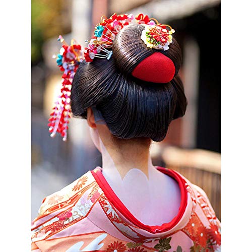 Wee Blue Coo Geisha Japanese Hair Asian Woman Girl Art Print Poster Wall Decor 12X16 Inch
