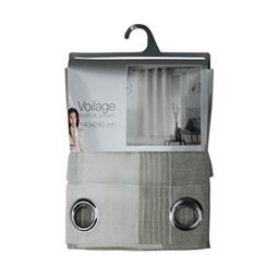 Douceur d'Intérieur - Polyester Eyelet Curtain Panel - 140 x 240 cm - Grey