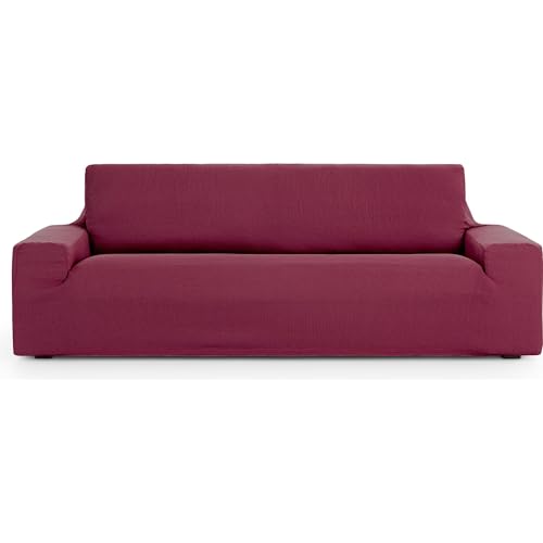 ECOMMERC3 Universal and Versatile 3 Seater Sofa Cover ??? Bordeaux Sofa Cover Protector Easy to Install for Back, Seat and Arms