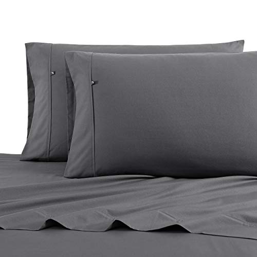 Nautica - Full Sheet Set, Cotton Percale Bedding Set, Crisp & Cool, Stylish Home Decor (Whale Grey, Full)