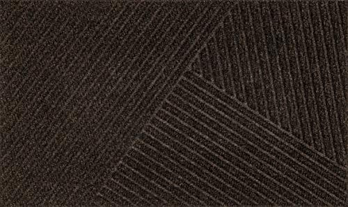 Wash+Dry Doormat, Polyamide, Dunkelbraun, 45 x 75 cm (Rechteckig)