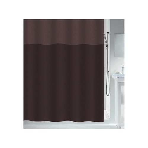 Spirella Urbanko Polyester Shower Curtain 180 x 200 cm Brown
