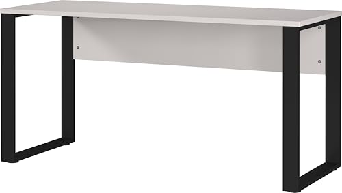 Germania GW-ADRANO Desk 5008-630, with two metal runners, in Cashmere/Black, 150 x 74 x 60 cm (W/H/D)