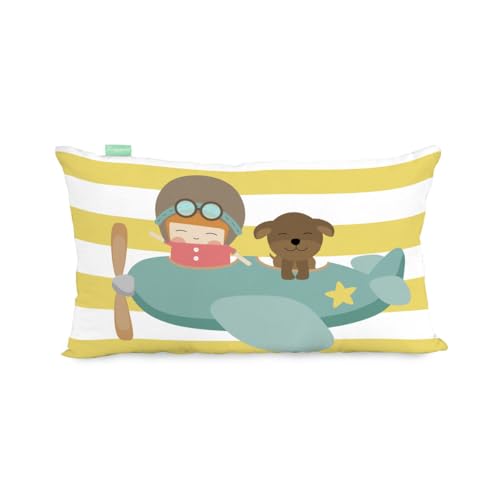 HappyFriday Learning to Fly Cushion Cover, Multi-Colour, 50 x 30 cm