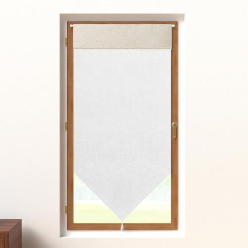 Soleil d'ocre, Elena Pure Cotton Half Curtain 60 x 120 cm