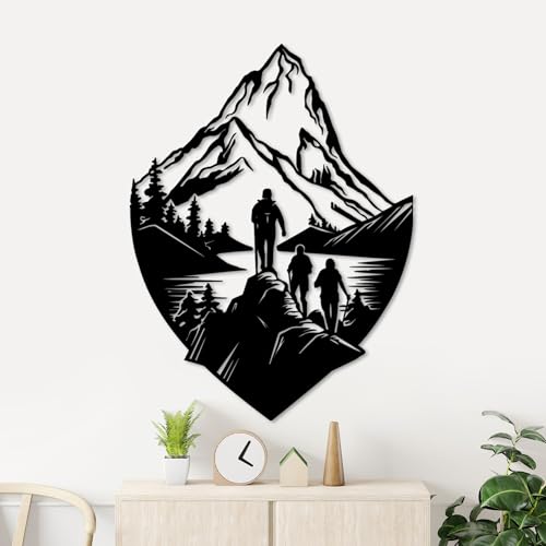 Stylish Black Decorative Metal Wall Accessory, 70 x 53 cm, 100% Metal, 1.5 mm Thickness, Lightweight & Durable, Perfect for Modern Home Decor
