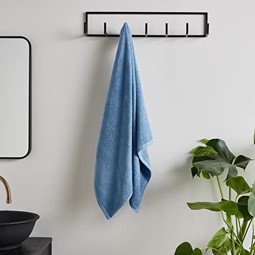 Catherine Lansfield Quick Dry Cotton Bath Sheet Blue