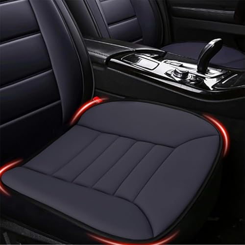 MYFAMIREA Car Seat Cushion Pad Comfort Seat Protector for Car Driver Seat Office Chair Home Use Memory Foam Seat Cushion with Non Slip Bottom (Dark Grey)