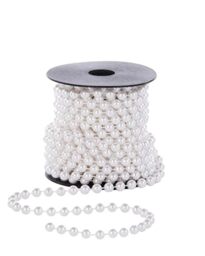 Christmas Tree Beaded Garland Decoration, 10 m, White