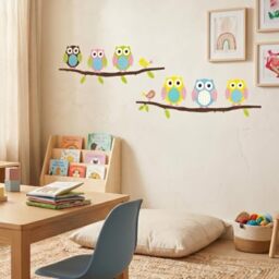 Wall Stickers Owls and Birds on a Branch