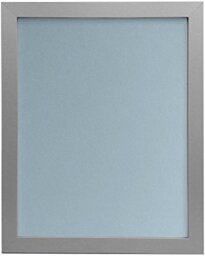 "FRAMES BY POST 25mm wide H7 Silver Picture Photo Frame with Blue Backing Board 18""x14"""