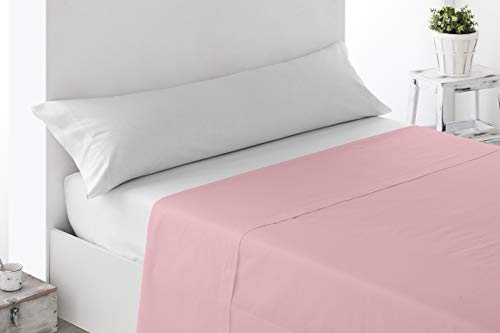 Miracle Home Soft and Comfortable 50% Polyester Fitted Sheet 150cm Pink