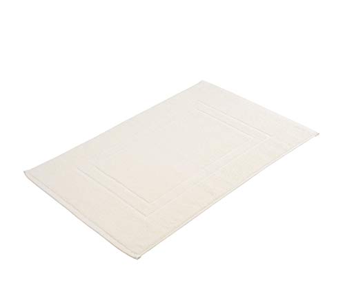 G??zze - Bath Mat, Set of 2, 100% Cotton, 50 x 70 cm - Nature