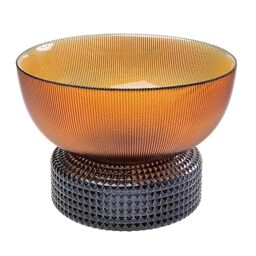 Kare Design Deco Vase Marvelous Duo, Amber, Grey, Decorative Vase for Flowers, Modern, Room Decor, Home Decor, Table Decoration for Living Room, Bedroom, Home Office, 22x28x28 cm (H/W/D)