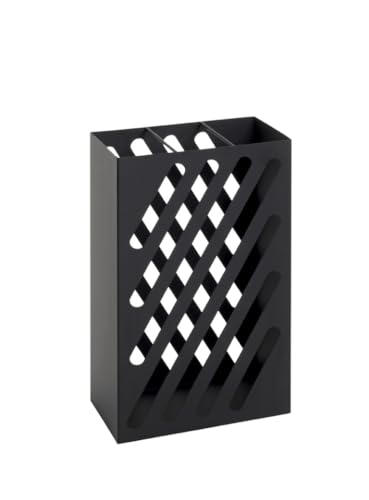 HAKU Umbrella Stand Black, Metal - Dim.: W 30 cm X H 48 cm X D 16 cm, Style: Modern