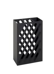 HAKU Umbrella Stand, modern Umbrella Stand, black, metal – dimensions: W 30 x H 48 x D 16 cm, Style: Modern