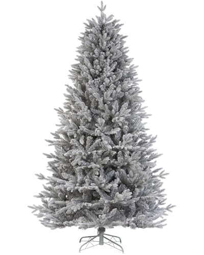 Snow Flocked Grey Fir Christmas Tree