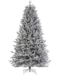 Snow Flocked Grey Fir Christmas Tree