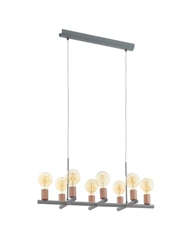 Eglo Adri 1 Pendant Light Steel 60 W, Grey, Rose Gold