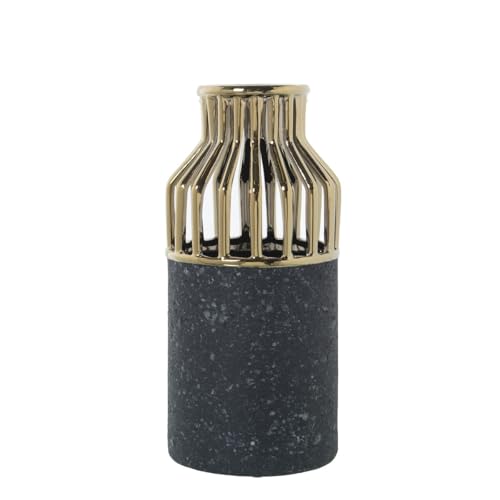 Alexandra House Living Ceramic Grey Vase 13 x 28 cm