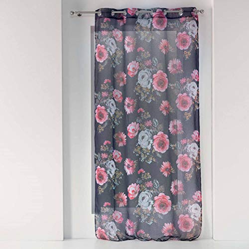 Douceur d'Intérieur 1626595 Curtain Polyester Dark Purple 140 x 240 cm
