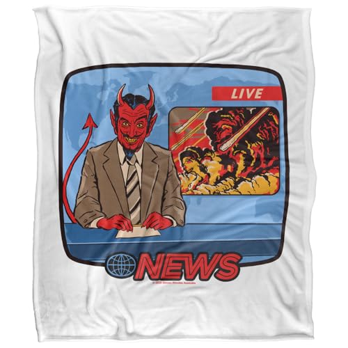Steven Rhodes Breaking News Silky Touch Super Soft Throw Blanket 152 X 127 Cm