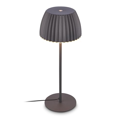 BRILONER - LED Table lamp with Touch, dimmable, Warm White, Light Edge, Bedside, Lounge, Bedroom, Table Light, 14.3x36 cm, Anthracite