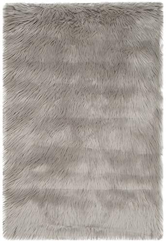 Safavieh Contemporary Indoor Hand Tufted Rectangle Area Rug, Abstract Collection, ABT141, in Grey / Black, 122 X 183 cm for Living Room, Bedroom or Any Indoor Space