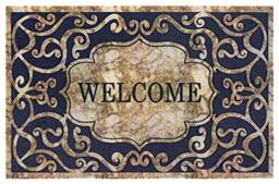 Hanse Home Printed Doormat Flocked 3D Look with Non-Slip PVC Floor Dirt Trapper Mat Door Mat Dirt Trapper Entrance Rug Indoor and Outdoor Various Designs 45 x 70 cm Welcome 2