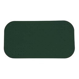 MSV Premium Shower Mat Bath Mat Antibacterial Non-Slip with Suction Cups Dark Green Roses 36 x 76 cm Washable at 60 °C