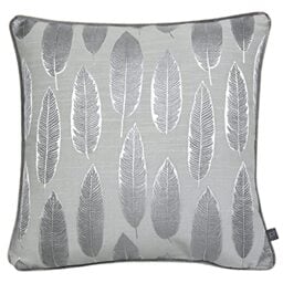 Prestigious Textiles Quill Cushion Cover, Silver, 43 x 43cm