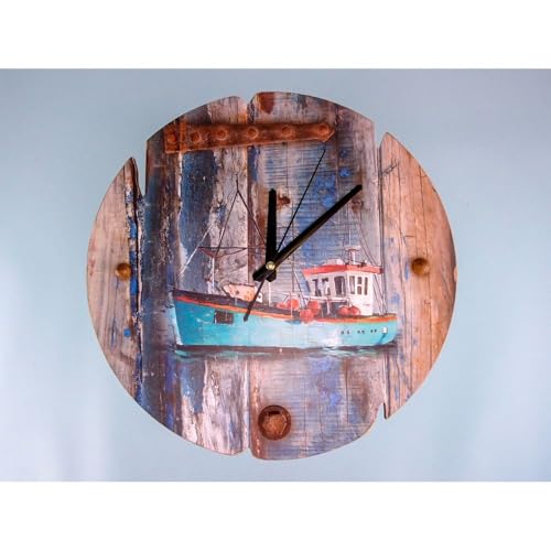 Nauticalia Fishing Boat Clock, 34cm
