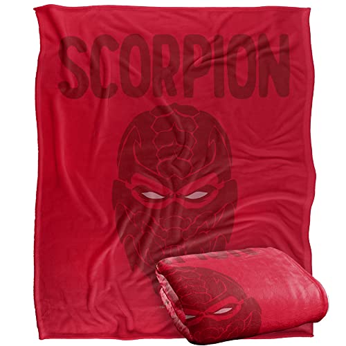 MORTAL KOMBAT 9 Blanket, 152 x 127 cm Scorpion Icon Silky Touch Super Soft Throw Blanket