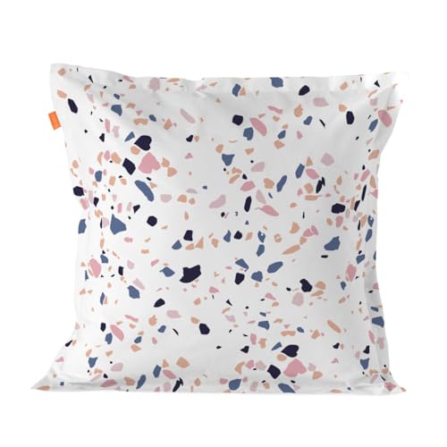 HappyFriday Pillow Cover Blanc Terrazzo Multicolor 80 x 80 cm