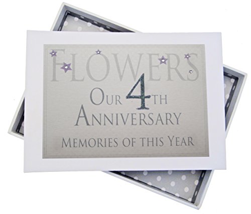 White Cotton Cards 4th Anniversary, Mini Photo Album, Memories of This Year