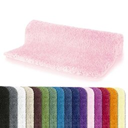 Spirella Highland Collection Bath Mat 100% Polyester and Microfibre Pink 55 x 65 cm