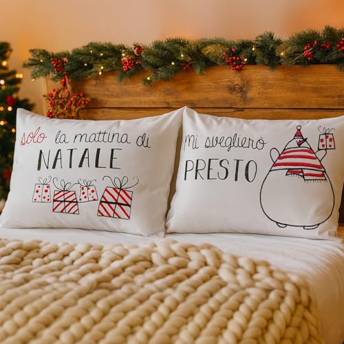 KASANOVA 1, Assorted Christmas Cushion Covers, Pair, Cotton