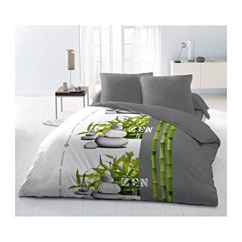 Home Passion Duvet Microfibre 220 x 240 cm 400 g/m², Zen Attitude, multi-coloured, 240 x 220 x 3 cm